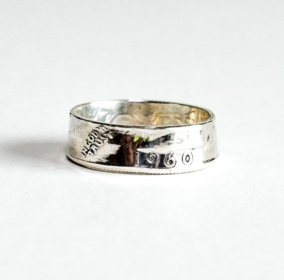 Silver Quarter Ring