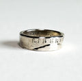 Silver Quarter Ring