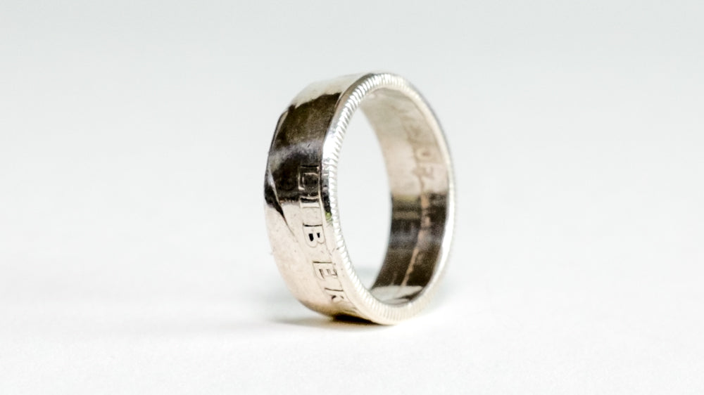 Silver Quarter Ring
